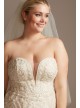Scroll and Lace Mermaid Plus Size Wedding Dress  8CWG878