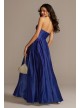 Strapless Sweetheart Satin Ball Gown with Pockets Speechless X39603QB4
